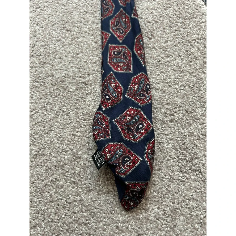 Corporate Silk Necktie 4 Lot Mens OS Multicolored Excellent Paisley Plaid Stripe